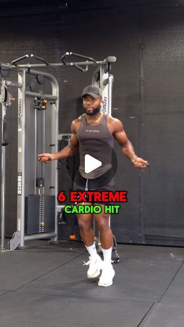 Ugo Oga | Only Fitness Coach on Instagram: "Need a cardio HIIT workout that torches fat? These extreme HIIT moves—like jump rope, burpees, and high knees—will melt fat and push your cardio to the max. Perfect for a full-body fat-burning session! 🔥  Sponsored by @bamletics  Wear Pump Tank - Code “ugo” to get discounts   Follow and share    #hiitworkout #hiitcardio #fullbodyworkout #burnfatfast" Intense Cardio Workout At Home, Aerobic Workout, Burn 1000 Calories Workout, 1000 Calorie Workout, Quick Full Body Workout, Intense Cardio Workout, Jump Rope Workout, Online Fitness Coaching, Total Workout