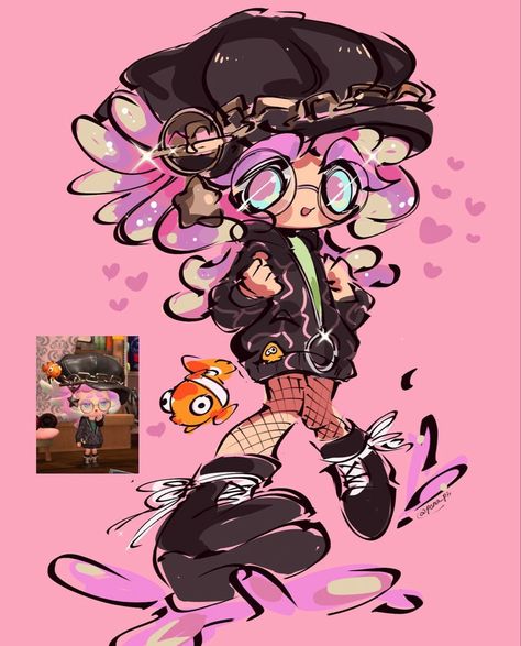 Splatoon Outfits, Splatoon Oc, Splatoon Fanart, Splatoon Art, Splatoon 3, Squid Game, Cute Art Styles, Art Block, Funky Art