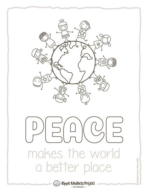 Peace Colouring Pages, World Peace Day Activities For Preschool, Peace Week Activities, Peace Preschool Activities, Peace Poster Ideas Schools, World Peace Day Activities For Kids, Peace Day Crafts Kids, International Peace Day Activities, Peace Day Activities For Kids