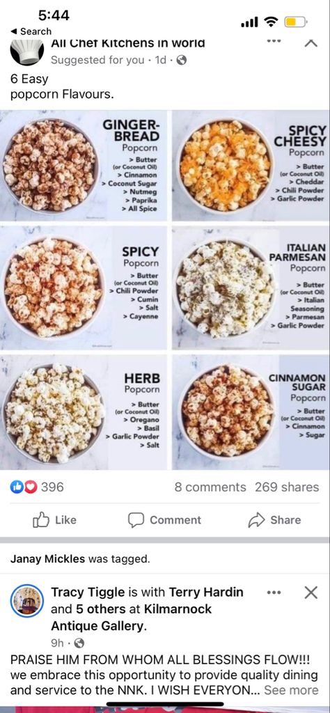 Cinnamon Sugar Popcorn, Coconut Oil Popcorn, Cinnamon Basil, Easy Popcorn, Recipes Snacks, Butter Popcorn, Flavored Popcorn, Popcorn Recipes, Chili Oil