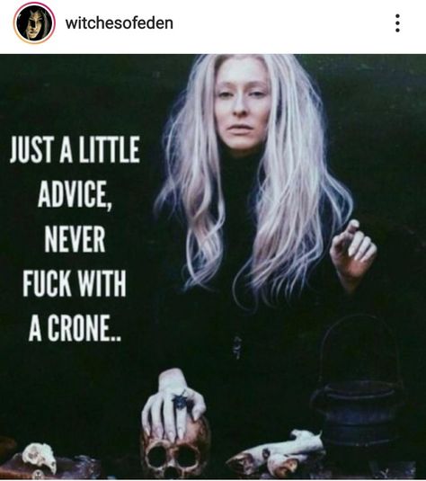 Crone Aesthetic, Witch Sisters, Witchy Quotes, Fb Account, Maiden Mother Crone, Wild Women Sisterhood, Witch Quotes, Which Witch, Witch Spirituality