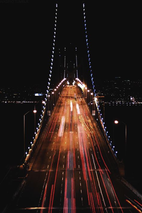 Scott McKenzie, "San Francisco (Flowers In Your Hair)" | 27 Songs For A California State Of Mind Printable Images, Moving Pictures, Moving Image, Aesthetic Gif, Bay Bridge, Images Gif, City Lights, The Words, A Black