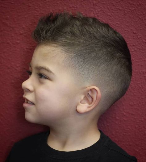 Textured Skin Fade Haircuts For Kids, Boys Fade Haircut, Kids Hairstyles Boys, Boys Haircut Styles, Baby Haircut, Boy Haircuts Short, Toddler Haircuts