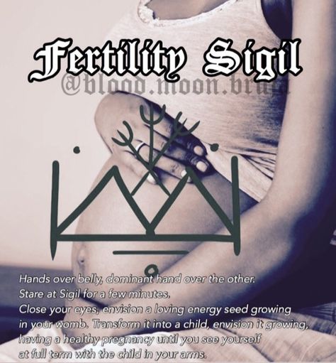 Meaningful Symbol Tattoos, Pregnancy Spells, Fertility Spells, Witch Symbols, Fertility Symbols, Astrology Meaning, Womb Healing, Easy Spells, Wiccan Magic