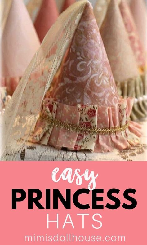 Princess Party Diy, Vintage Princess Party, Diy Princess Costume, Princess Ideas, Princess Crafts, Girl Parties, Medieval Princess, 1st Birthday Party For Girls, Princess Hat