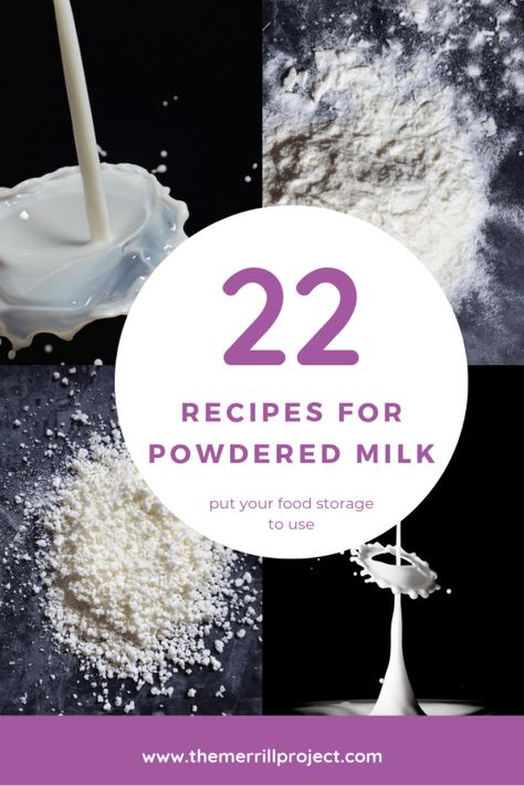 Recipes With Powdered Milk, Powdered Milk Recipes, Homemade Dry Mixes, Homemade Pantry, Storage Pantry, Baking Substitutes, Food Stamps, Powder Recipe, Emergency Food