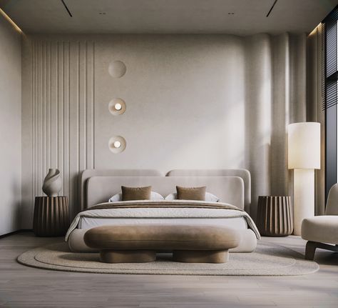 Master bedroom design Masterbedroom Bedroom Interior, Bed Wardrobe Design, Hotel Bedroom Design, Bed Wardrobe, Villa Project, Modern Luxury Bedroom, Wardrobe Design Bedroom, Bedroom Views, 4 Images