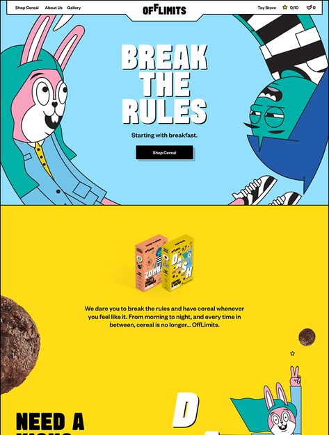 Pop Art Website, Web Design Colorful, Fun Website Design Creative, Ecommerce Landing Page Design, Illustration Website Design, Landing Page Ideas, Ecommerce Landing Page, Cartoon Website, Website Ui Ux Design