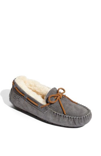 Fall!  UGG® Australia 'Dakota' Slipper (Women) | Nordstrom Mens Moccasin Slippers, Uggs For Cheap, Vans Suede, Ugg Outlet, Ugg Dakota, Ugg Bailey Button, Moccasins Mens, Ugg Slippers, Moccasins Slippers