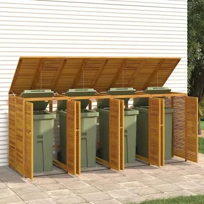 Sheds - Bed Bath & Beyond Triple Bin Store, Garbage Can Shed, Garbage Can Storage, Waste Containment, Bin Shed, Bin Store, Rocky Point, Can Storage, Waste Bin