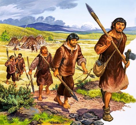 Society Drawing, Stone Age Man, Prehistoric Age, Prehistoric Man, Human Pictures, Draw Animals, Early Humans, Prehistoric World, Hunter Gatherer