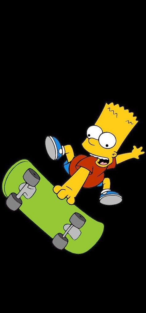 Skateboard Black, Skateboarding, Bart Simpson, Canvas Bag, Skateboard, Canvas, Fictional Characters, Black