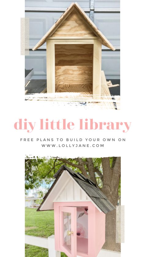 Diy Little Library, Little Free Library Plans, Tiny Library, Street Library, Library Plan, Modern Farmhouse Diy, Lending Library, Mini Library, Community Library