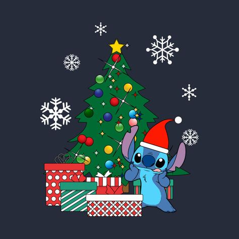 Check out this awesome 'Stitch+Christmas+Tree+Lilo+And+Stitch' design on @TeePublic! Stitch Christmas Wallpaper, Weihnachten Wallpaper, Lilo And Stitch Christmas, Stitch Christmas Tree, Christmas Stitch, Cute Christmas Wallpaper, Christmas Phone Wallpaper, Cute Stitch, Stitch And Angel