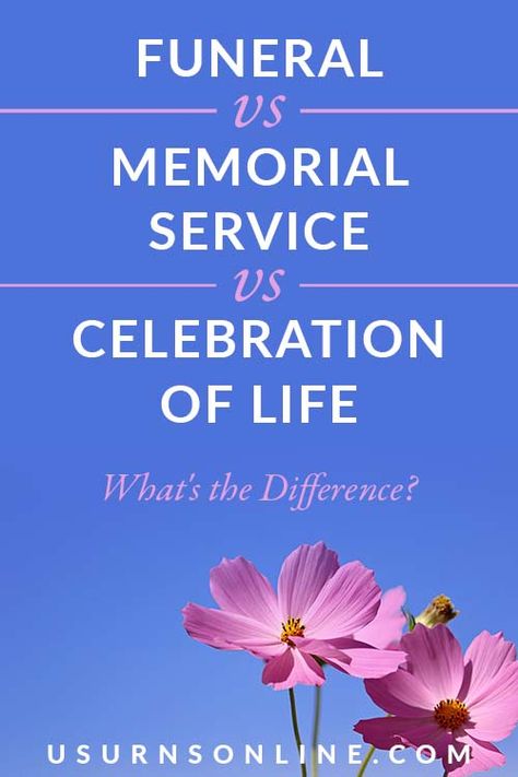 How to choose a funeral vs memorial service vs celebration of life » Urns | Online Eulogy Examples, Estate Planning Checklist, Life Image, Planning Checklist, What Is The Difference Between, Estate Planning, Program Template, Memorial Service, Back Tattoo