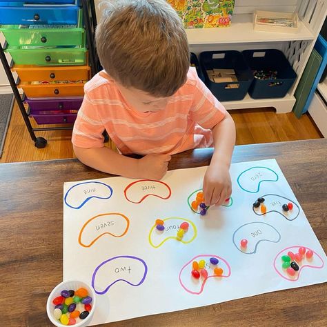 Number Name Activities For Kindergarten, Number Names Activity, Prek At Home, Karma Quotes Truths, Number Names, About Me Activities, Kindergarten Readiness, Quotes Truths, Name Activities