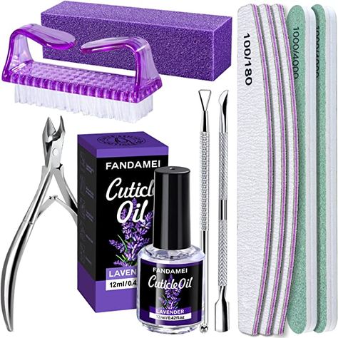 Nail Cuticle Oil, Sponge Nails, Clear Nail Tips, Nail Buffer Block, Nail Buffers, Gel Nail Removal, Lavender Nails, Cuticle Nipper, Acrylic Nail Kit