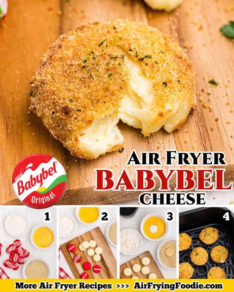 Air Fryer Baby Bell Cheese, Babybel Cheese Recipes, Fried Cheese Bites, Kid Dinners, Convection Oven Recipes, Babybel Cheese, Oven Air Fryer, Awesome Appetizers, Easy Air Fryer Recipes