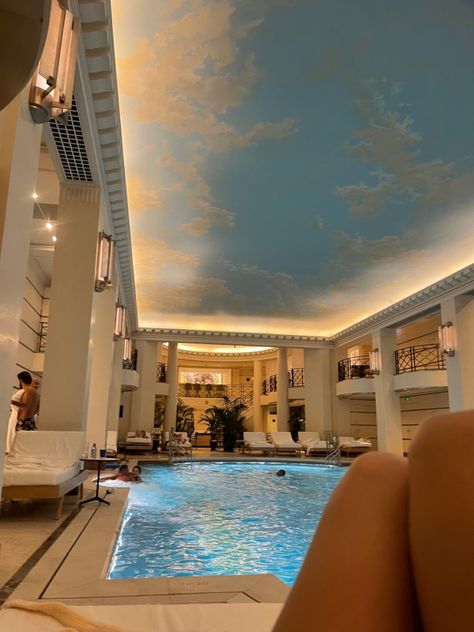 Mansion Pool Aesthetic, Rich Pool Aesthetic, Inside Pool Aesthetic, Ritz Carlton Aesthetic, The Ritz Aesthetic, Ritz Paris Aesthetic, Ritz Aesthetic, Paris Hotel Aesthetic, Hotel Pool Aesthetic