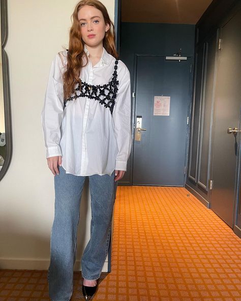 Press Junket, Famous Outfits, Ginger Girls, Female Actresses, Sadie Sink, Interview Outfit, Style Crush, Celebrity Look, Celebrity Outfits