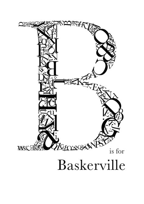 b-is-for-baskerville Font Specimen, Catalogue Cover, Typeface Poster, Specimen Book, Fonts Lettering, Typo Poster, Typography Alphabet, Poster Fonts, Typography Layout