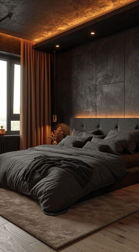 Bedroom Fairycore, Bedroom Japandi, Bedroom Moody, Fairycore Decor, Male Bedroom Ideas, Fairycore Room, Japandi Bedroom, Bedroom Scandinavian, Bedroom Dark