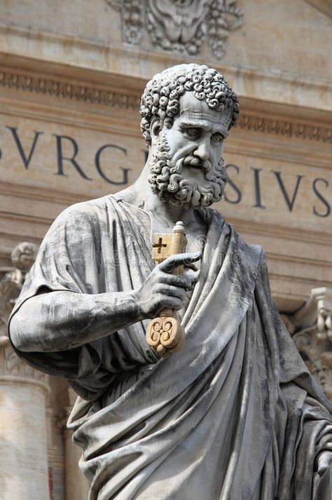 Statue of Saint Peter the Apostle royalty free stock photo Italy Cathedral, Peter The Apostle, Viking Tattoo Symbol, Image Of Jesus, Saint Peter, Jesus Images, Viking Tattoos, Vatican City, Catholic Art