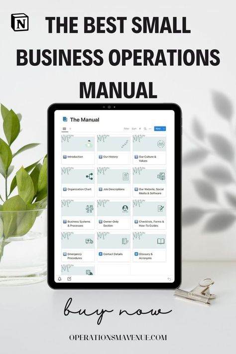 Exclusive operation templates designed for small business owners. Increase your productivity. Notion templates bring a new perspective to your business operations. Manage your work more effectively. Buy now! #SmallBusiness #OperationTemplates #Productivity Work Notion, Notion Template For Work, Notion Business, Operations Manual, Manual Template, Social Media Software, Organization Chart, Operational Excellence, Notion Templates