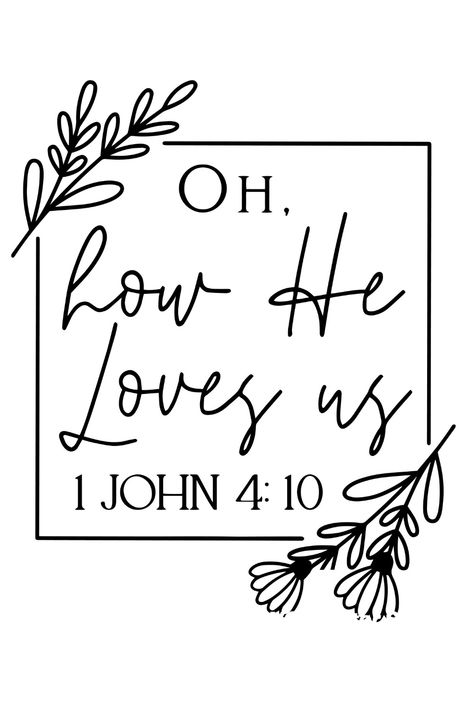 Oh, how He Loves us SVG | Easter SVG | Christian SVG Files | Faith SVG | Jesus SVG | Bible Verse SVG Cricut Christian Projects, Christian Cricut Ideas, Christian Chalkboard Ideas, Christian Silhouette, Christian Svg Free Files For Cricut, Free Christian Svg Files, Jesus Doodles, Faith Svg Free, Easter Quotes Christian