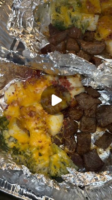 Charlotte MUA✨ on Instagram: "Steak, Potatoes & Broccoli Foil Wraps for me and my man 😋🥦🫶🏽 #reels #steakdinner" Foil Wrapped Meals, Foil Packets For The Oven, Corn Broccoli, Me And My Man, Foil Wraps, Potatoes Broccoli, Steak Potatoes, Dinner Party Decorations, Steak Dinner