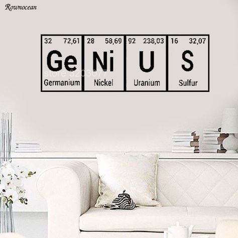 Chemistry Classroom Decorations, Chemistry Decorations, Element Chemistry, Classroom Decor Middle, Teens Bedroom, Chemistry Classroom, Stick Wall Art, Periodic Table Of The Elements, School Murals