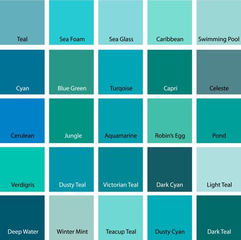 Turquoise Paint Colors, Best Bedroom Paint Colors, Teal Paint, Turquoise Painting, Bedroom Paint Colors, Shades Of Teal, घर की सजावट, Interior Paint Colors, Bedroom Paint