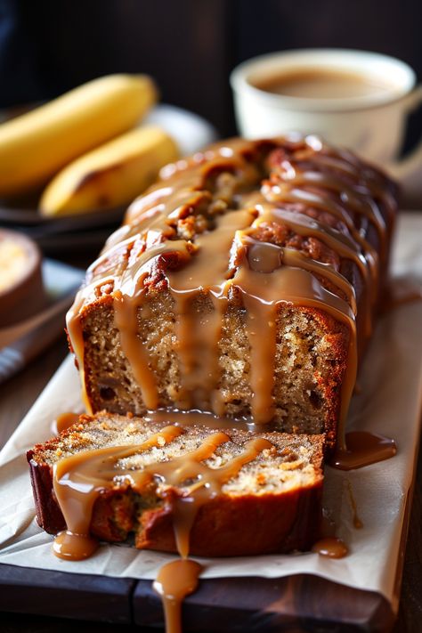 Salted Caramel Banana Bread