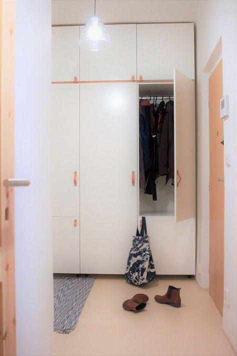 Using Ikea Kitchen Cabinets as a Closet - Our Guide to the Everyday Ikea Utility Room, Ikea Laundry Room Cabinets, Ikea Mud Room, Ikea Sektion Cabinets, Ikea Bench, Front Hall Closet, Ikea Laundry Room, Ikea Entryway, Mudroom Cabinets