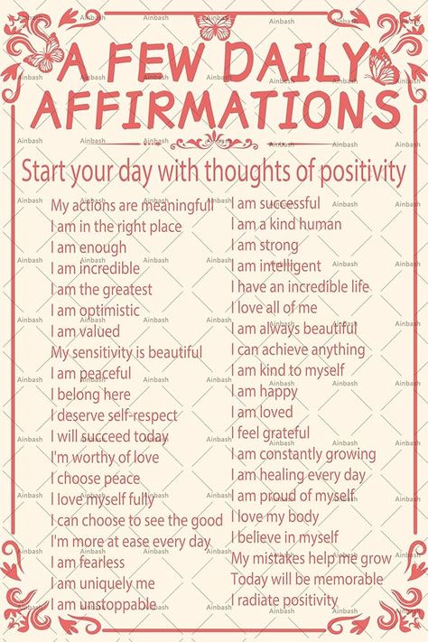 Amazon.com: A Few Daily Affirmations Metal Sign Room Decor Aesthetic Wall Art Tin Pink Butterfly For Wall Home Coffee Room Office Decor Gifts Poster Tinplate 8X12 Inches : Home & Kitchen Star Things, Sign Room Decor, To Do Planner, Coffee Room, Room Decor Aesthetic, Aesthetic Wall Art, Aesthetic Wall, Decor Aesthetic, Positive Self Affirmations