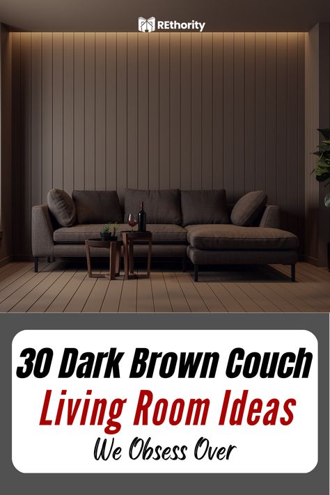 Dark Brown Sofa Living Room, Brown Sectional Living Room, Brown Couch Living Room Ideas, Chocolate Brown Sofa, Dark Leather Couches, Dark Brown Couch Living Room, Dark Brown Leather Sofa, Dark Brown Couch, Dark Brown Sofas