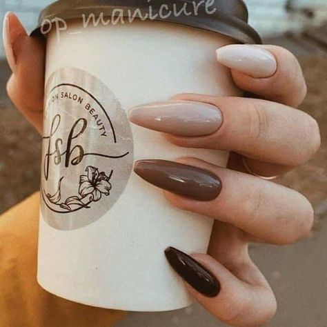 Edgy Nails, Beige Nails, Fall Acrylic Nails, Classy Acrylic Nails, Almond Acrylic Nails, White Nail, Fire Nails, Dream Nails, Pretty Acrylic Nails