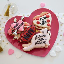 Galentine's Cookies I Hate Valentine's Day, Hate Valentines Day, Valentine Sugar Cookies, Anti Valentines, Galentines Party, Anti Valentines Day, Valentines Day Food, Valentines Day Cookies, Valentines Day Treats