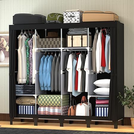 Foldable Wardrobe, Easy Assembly Cloth Wardrobe, New Base Design Fabric Wardrobes, Black
Bedroom ideas. Bedroom inspirations. Bedroom décor. Bedroom accessories. bedroom. Bedroom design.  Bedroom ideas for small rooms. Bedroom inspo. Bedroom aesthetic. Bedroom interior. Bedroom décor ideas. Bedroom accessories. Bedroom furniture. #ad #affiliate #iearncommision Temporary Wardrobe, Foldable Closet, Cloth Wardrobe, Canvas Wardrobe, Folding Wardrobe, Foldable Wardrobe, Portable Wardrobe Closet, Clothes Cabinet, Portable Wardrobe