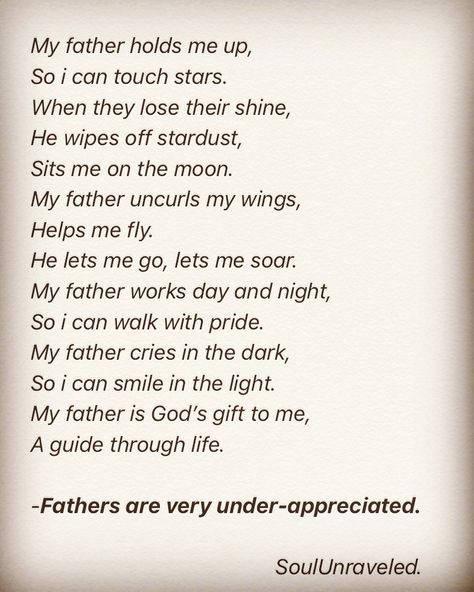 #poetry #writing #father #daughter Poems For Parents From Daughter, Father To Daughter Poems, Poem For Parents From Daughter, Poetry Father Daughter, Poems From Daughter To Dad, Poems About Fathers And Daughters, To My Father From Daughter, Father Daughter Poetry, Father And Daughter Poetry