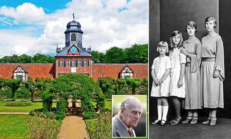 Prince Philip was helping write book in his final days about his sister's German hunting lodge home | Daily Mail Online Write Book, Second Cousin, Lodge Homes, Queen Mum, Princess Elizabeth, Hunting Lodge, Kingdom Of Great Britain, Prince Andrew, Queen Mother