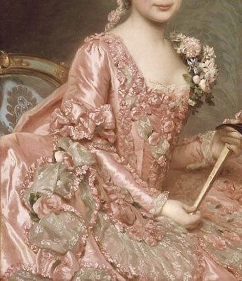 Marie Antoinette Aesthetic, Pink Princess Aesthetic, Rococo Aesthetic, The Baroness, Rococo Dress, Rococo Art, Violin Strings, Rococo Fashion, Dress Painting