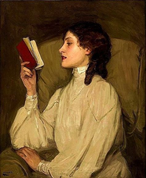 Título y autor desconocidos. Painting Classic, Woman Reading, Reading A Book, Reading Ideas, Best Art, A Book, The Sky, A Woman, Art Painting