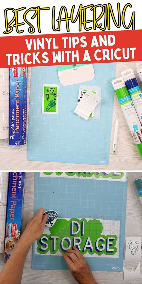 How to layer vinyl. Best tips for layering vinyl. How to layer vinyl with your Cricut. How To Layer Vinyl Cricut, Layering Vinyl Cricut, Layer Vinyl Cricut, Layered Cricut Projects, Cricut Binder, Layering Hacks, Layering Vinyl, Iron On Cricut, Vinyl Decal Diy