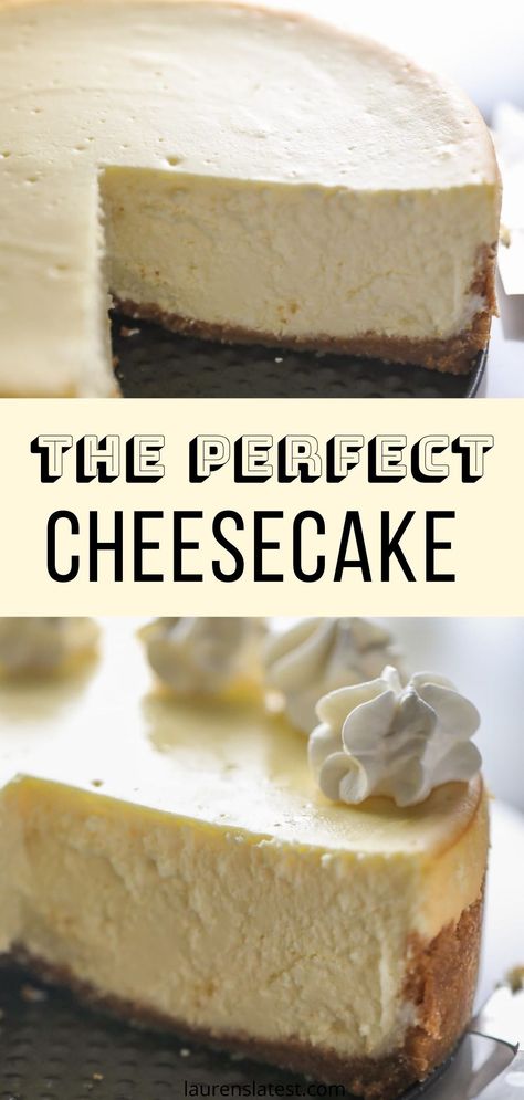 Cheesecake Recipe No Water Bath, The Best Cheesecake Recipe, Newyork Cheesecake, Best Cheesecake Recipe, The Perfect Cheesecake, Perfect Cheesecake Recipe, Bolo Chiffon, Perfect Cheesecake, The Best Cheesecake