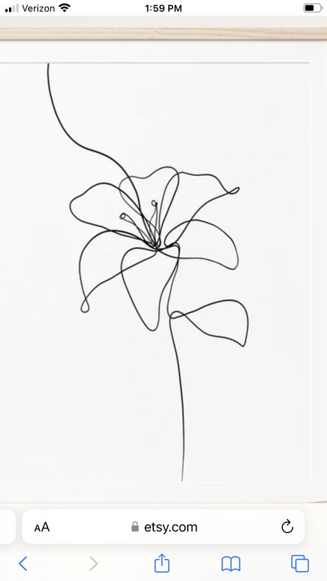 One Line Floral Tattoo, One Line Lily Tattoo, Lilly Outline, Lily Fine Line Tattoo, Fingers Touching Tattoo, Lily Line Drawing, Fine Line Lily Tattoo, Fine Line Orchid Tattoo, Amaryllis Tattoo