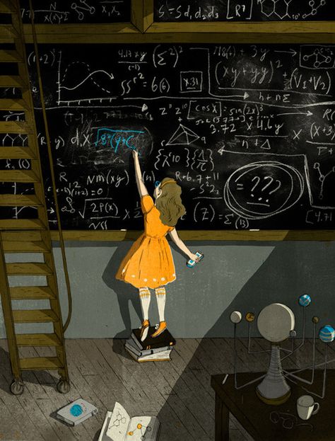 mathgirl Astronomy, Math Wallpaper, Science Girl, Fotografi Kota, Science Art, Editorial Illustration, Disney Magic, Study Motivation, Science And Technology