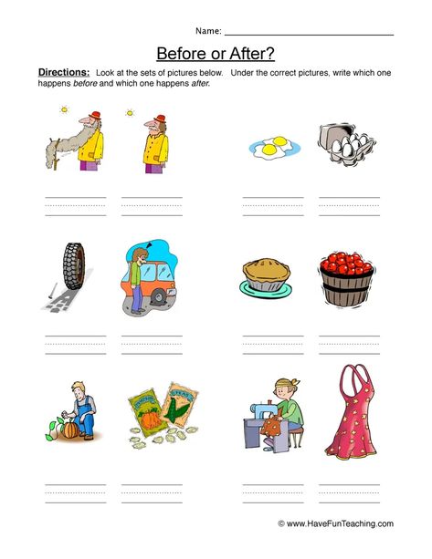 Now And Then Worksheet 822 Before After Worksheet, Before And After Worksheets, Preschool Sequencing, Sequencing Activities Preschool, Worksheet For Kindergarten, Words Worksheet, Sequencing Worksheets, Everyday Math, Worksheets Kindergarten