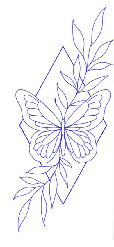 Simple Tattoos Back Of Arm, Small Colorful Tattoos For Women, Small Beginner Tattoos, Easy Tattoo Stencils, Simple Outline Drawing, Line Work Tattoo Design, 01 Tattoo, Trending Tattoo Designs, Floral Tattoo Ideas