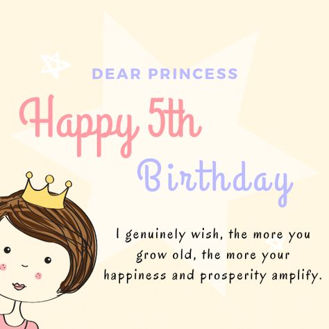 Cute Happy 5th Birthday Wishes | Birthday Messages for 5 Years Old Happy 5th Birthday Girl Quotes, Happy Birthday Wishes Girl, Simple Happy Birthday Wishes, Hbd Wishes, Birthday Message For Daughter, Happy Birthday Baby Girl, Birthday Wishes Girl, Birthday Message For Friend, Unique Birthday Wishes